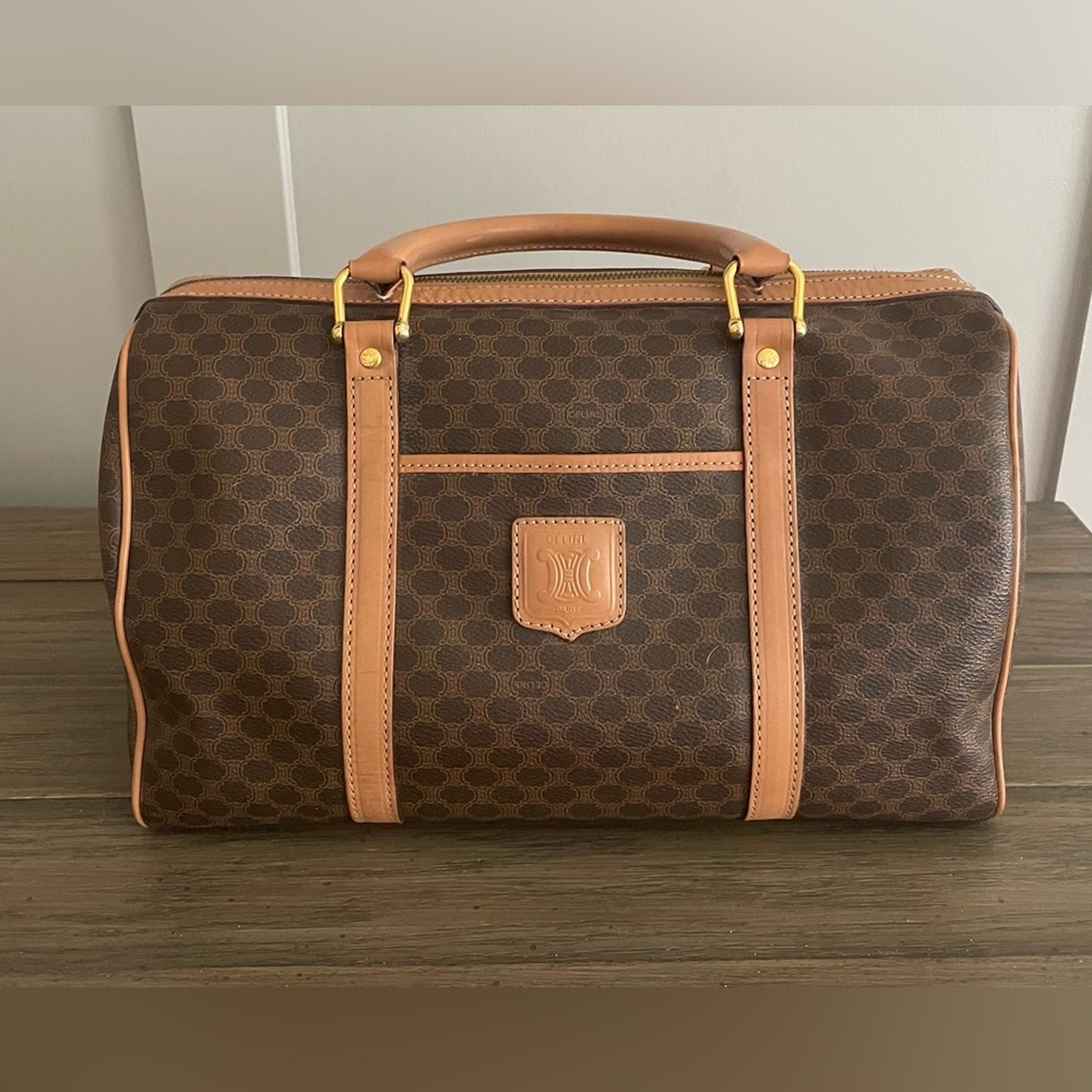 VGUC, Celine, Vintage Macadam Boston Bag